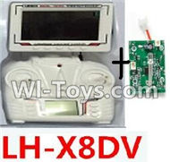 LH-X8DV Parts-34 LH-X8DV Transmitter and Circuit baord-Include the FPV Real time screen(Can only be used for LH-X8DV Quadcopter,)