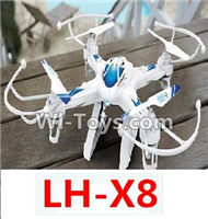 LH-X8 Parts-46 BNF for LH-X8-Blue(Only the Whole LH-X8 Quadcopter,No battery,No transmitter,No charger)