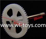 Lishitoys L6036 RC Quadcopter Parts-11 Main gear with hollow pipe-(1pcs)