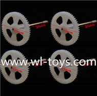 Lishitoys L6036 RC Quadcopter Parts-12 Main gear with hollow pipe-(4pcs)