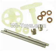 MJX X102H X102 Spare Parts-11 Main gear(2pcs) & Copper ring(4pcs) & Steel Pipe(2pcs) & Copper sleeve(2pcs),MJX X102H RC Quadcopter Drone Spare Parts Replacement Accessories