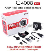 MJX X102H X102 Spare Parts-39 MJX C4008 FPV Real-time Aerial Camera Componets (Suit for MJX X101,X102,X103,X104,X600,A1,A2,A3,A4 Quadcopter,MJX X102H RC Quadcopter Drone Spare Parts Replacement Accessories