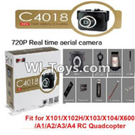 MJX X102H X102 Spare Parts-40 MJX C4018 FPV Real-time Aerial Camera Componets (Suit for MJX X101,X102,X103,X104,X600,A1,A2,A3,A4 Quadcopter),MJX X102H RC Quadcopter Drone Spare Parts Replacement Accessories