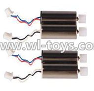MJX X300 X300C RC Quadcopter parts-11 rotating Motor with red and Blue wire(2pcs) & Reversing-rotating Motor with Black and white wire(2pcs)
