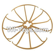 MJX X402 X402H Spare Parts-19 Outer protect frame(4pcs)-Golden,MJX X402H X402 RC Quadcopter Drone Spare Parts Replacement Accessories