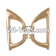 MJX X402 X402H Spare Parts-25 Landing skid,Landing gear,Tripod(2pcs Golden),MJX X402H X402 RC Quadcopter Drone Spare Parts Replacement Accessories