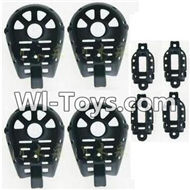 MJX X402 X402H Spare Parts-45 Motor cover,Small Motor seat cover)-Each 4pcs-Black,MJX X402H X402 RC Quadcopter Drone Spare Parts Replacement Accessories