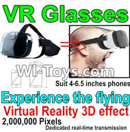 MJX X401 X401H Spare Parts-77 UDI VR Glasses,It suit 4-6.5 inches phone,2,000,000 pixels,You can experience the flying feeling,MJX X401H X401 RC Quadcopter Drone Spare Parts Replacement Accessories