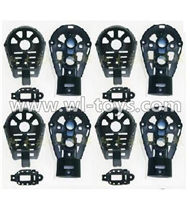 MJX X500 RC Quadcopter parts-36 Whole motor unit parts(Include the Motor seat,Motor cover,Motor seat cover)-4pcs-Black