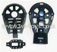 MJX X500 RC Quadcopter parts-37 Whole motor unit parts(Include the Motor seat,Motor cover,Motor seat cover)-1pcs-Black