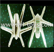 MJX X600 RC Quadcopter parts-01 Upper shell cover,Upper canopy & Lower shell cover,Bottom canopy-White