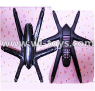 MJX X600 RC Quadcopter parts-06 Upper shell cover,Upper canopy & Lower shell cover,Bottom canopy-Black