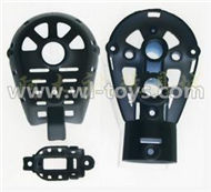 MJX X600 RC Quadcopter parts-37 Whole motor unit parts(Include the Motor seat,Motor cover,Motor seat cover)-1pcs-Black