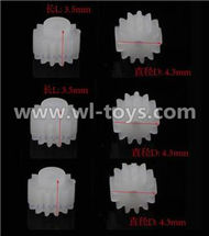 MJX X600 RC Quadcopter parts-59 Small gear for the main motor,10T(Total 6pcs)