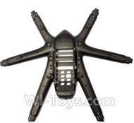 MJX X601H X601 Spare Parts-02-03 bottom shell cover-Black,MJX X601H X601 RC Quadcopter Drone Spare Parts Replacement Accessories