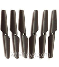 MJX X601H X601 Spare Parts-03-01 Propellers,Main rotor blades(6pcs),MJX X601H X601 RC Quadcopter Drone Spare Parts Replacement Accessories