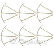MJX X601H X601 Spare Parts-05-01 Outer protect frame(6pcs)-Golden,MJX X601H X601 RC Quadcopter Drone Spare Parts Replacement Accessories