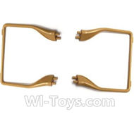 MJX X601H X601 Spare Parts-08-01 Landing skid,Landing gear(2pcs)-Golden,MJX X601H X601 RC Quadcopter Drone Spare Parts Replacement Accessories