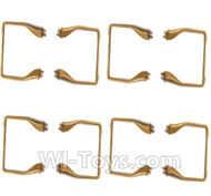 MJX X601H X601 Spare Parts-08-03 Landing skid,Landing gear(8pcs)-Golden,MJX X601H X601 RC Quadcopter Drone Spare Parts Replacement Accessories