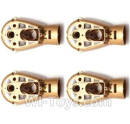 MJX X601H X601 Spare Parts-09-03 Motor seat(4pcs)-Golden,MJX X601H X601 RC Quadcopter Drone Spare Parts Replacement Accessories