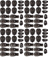 MJX X601H X601 Spare Parts-10-02 Motor seat(24pcs) & Big motor cover(24pcs) & Small motor cover(24pcs)-Black,MJX X601H X601 RC Quadcopter Drone Spare Parts Replacement Accessories
