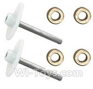 MJX X601H X601 Spare Parts-11-01 Main gear with hollow pipe(2pcs) & Copper ring(4pcs),MJX X601H X601 RC Quadcopter Drone Spare Parts Replacement Accessories