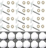 MJX X601H X601 Spare Parts-11-04 Main gear with hollow pipe(12pcs) & Copper ring(24pcs) & Small motor gear(12pcs),MJX X601H X601 RC Quadcopter Drone Spare Parts Replacement Accessories