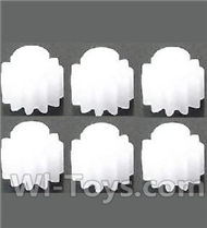 MJX X601H X601 Spare Parts-12-01 Small gear(6pcs),MJX X601H X601 RC Quadcopter Drone Spare Parts Replacement Accessories