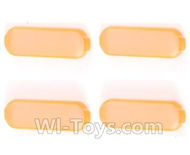 MJX X601H X601 Spare Parts-14 transparent member,lampshade(4pcs)-Orange,MJX X601H X601 RC Quadcopter Drone Spare Parts Replacement Accessories