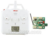 MJX X601H X601 Spare Parts-22-01 Transmitter-White & Circuit board,Receiver board,MJX X601H X601 RC Quadcopter Drone Spare Parts Replacement Accessories
