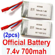 MJX X601H X601 Spare Parts-26-02 7.4v 700mah Battery(2pcs),MJX X601H X601 RC Quadcopter Drone Spare Parts Replacement Accessories