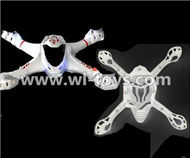 MJX X701 RC Quadcopter parts-06 Upper shell cover,Upper canopy & Bottom shell cover,Bottom canopy-White