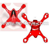 MJX X701 RC Quadcopter parts-11 Upper shell cover,Upper canopy & Bottom shell cover,Bottom canopy-Red