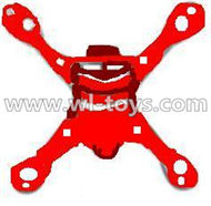 MJX X701 RC Quadcopter parts-13 Bottom shell cover,Bottom canopy-Gray-Red