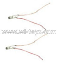 MJX X701 RC Quadcopter parts-15 Rear light with wire(2pcs)
