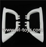 MJX X800 RC Quadcopter Parts-04 Left and right Tripod(2pcs)-White