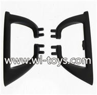 MJX X800 RC Quadcopter Parts-05 Left and right Tripod(2pcs)-Black