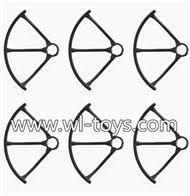 MJX X800 RC Quadcopter Parts-09 Outer protect frame(6pcs)-Black