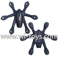 MJX X900 X901 RC Quadcopter Parts-03 Upper shell cover,Upper canopy & Bottom shell cover,Bottom canopy-Black