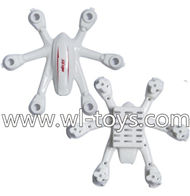 MJX X900 X901 RC Quadcopter Parts-06 Upper shell cover,Upper canopy & Bottom shell cover,Bottom canopy-White