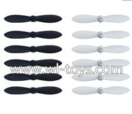 MJX X900 X901 RC Quadcopter Parts-21 Main rotor blades,Propellers(6pcs white and 6 pcs Black)