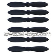 MJX X900 X901 RC Quadcopter Parts-23 Main rotor blades,Propellers(6 pcs Black)