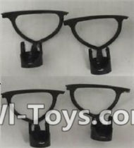 MJX X909T X909 Spare Parts-06-01 Outer protect frame(4pcs)-Black,MJX X909T X909-T RC Quadcopter Drone Spare Parts Replacement Accessories