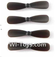 MJX X909T X909 Spare Parts-07-03 Propellers,Main rotor blades(4pcs)-Black,MJX X909T X909-T RC Quadcopter Drone Spare Parts Replacement Accessories
