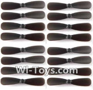 MJX X909T X909 Spare Parts-07-04 Propellers,Main rotor blades(16pcs)-Black,MJX X909T X909-T RC Quadcopter Drone Spare Parts Replacement Accessories