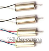 MJX X909T X909 Spare Parts-08-01 clockwise rotating Motor with Red and Blue wire(2pcs) & counterclockwise Reversing-rotating Motor with Black and white wire(2pcs),MJX X909T X909-T RC Quadcopter Drone Spare Parts Replacement Accessories