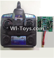 MJ109 Spare parts-31 Transmitter,Remote Controller & Circuit board,MingJi 109 109A 109B RC Quadcopter Drone Spare Parts MJ109 Replacement Accessories