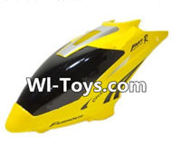 MingJi 812 Spare Parts-02 Head cover,Canopy-Yellow,MingJi 812 RC Helicopter Spare Parts MJ812 Parts Replacement Accessories