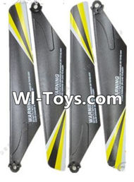 MingJi 812 Spare Parts-04 Propellers,Main rotor blades(4pcs)-Yellow,MingJi 812 RC Helicopter Spare Parts MJ812 Parts Replacement Accessories