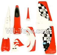 Wltoys F929 Outer foam shell unit(Include the Main Wing,Upper and Bottom Foam Fuselage Body,Tail cover,Horizontal and verticall wing) For WLtoys F929 RC AirPlane parts